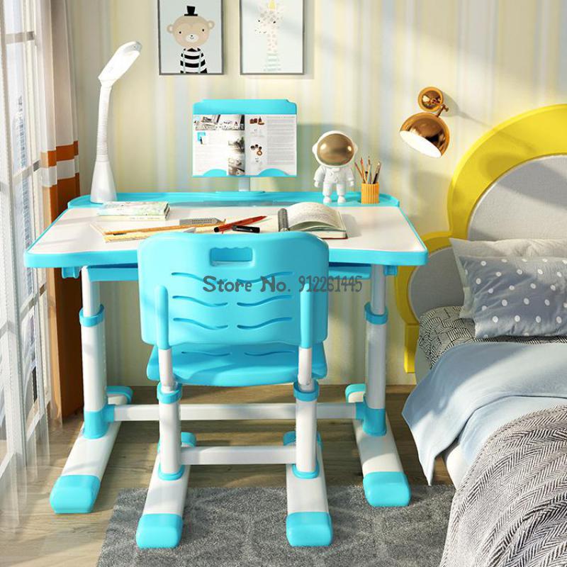 Primary school student learning desk and chair set home writing desk childrens desk and chair childrens lifting desk